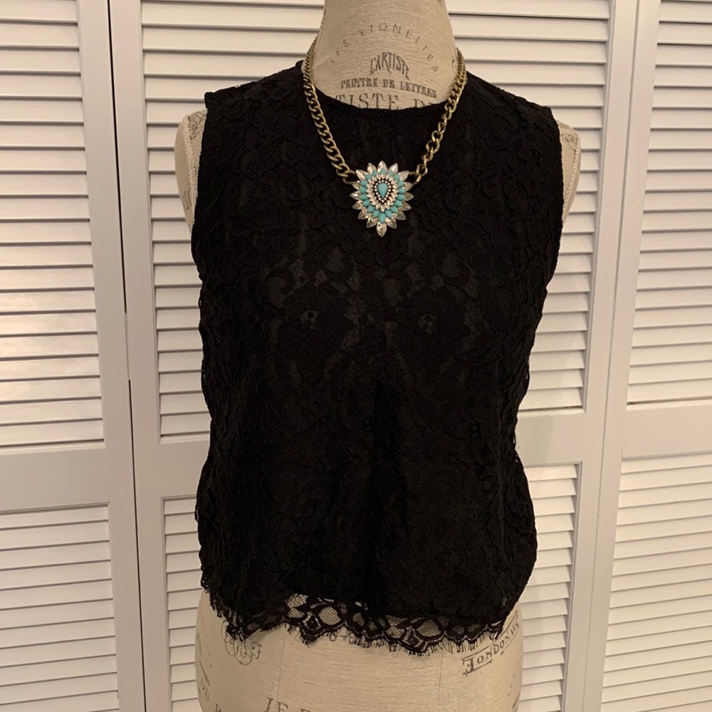 Black Lace Tank